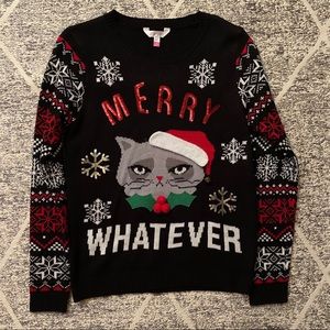 Grumpy Cat Ugly Christmas Sweater 🎅🏻